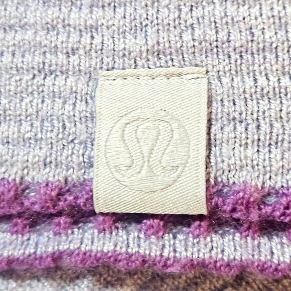 Lululemon Lavender Ribbed Reversible Sweater Women's M Soft Pastel Spring Easter - Picture 8 of 12